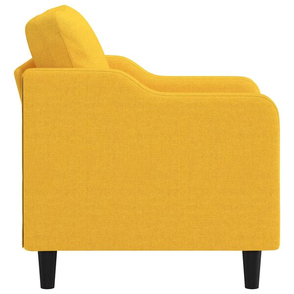 vidaXL Sofasessel Hellgelb 60 cm Stoff
