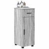 vidaXL Badezimmerschrank mit Schubladen Graues Sonoma 30 x 35 x 80 cm