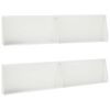 vidaXL St&uuml;tzmauer 4 stk. 100 x 12 x 50 cm Stahl Wei&szlig;