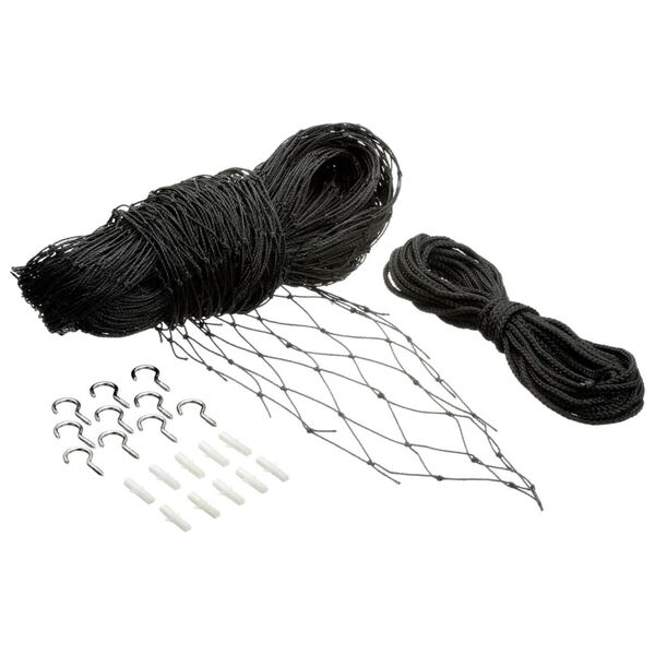 FLAMINGO Katzen-Sicherheitsnetz Sekura 6x3 m XXL Schwarz