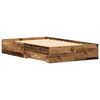 vidaXL Bettrahmen mit Schubladen Altholz 120 x 200 cm Holzwerkstoff