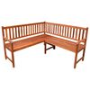vidaXL Garten-Eckbank mit Auflagen 150 cm Massivholz Akazie