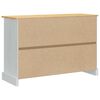 vidaXL Aufbewahrungs-Truhen Wei&szlig; 112 x 40 x 75 cm Massives Kiefernholz
