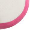 vidaXL Aufblasbare Gymnastikmatte mit Pumpe 600x100x15 cm PVC Rosa