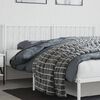 vidaXL Ersatz-Kopfteil Metall Wei&szlig; 180 cm