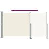 vidaXL Ausziehbare Seitenmarkise 140x300 cm Creme