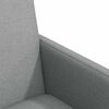vidaXL Esszimmerst&uuml;hle mit Rollen 2 pcs Hellgrau 57 x 66 x 94 cm Stoff