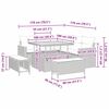 vidaXL Gartensofa-set mit Kissen 8 pcs Grau Poly Rattan