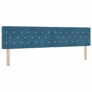 vidaXL Kopfteil mit Kopfteil Dunkelblau 200 cm Kunstleder