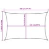 vidaXL Sonnensegel 160 g/m&sup2; Rechteckig Hellgrau 6x7 m HDPE