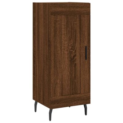 vidaXL Highboard Braun Eichen-Optik 34,5x34x180 cm Holzwerkstoff