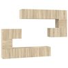 vidaXL 8-tlg. TV-Schrank-Set Sonoma-Eiche Holzwerkstoff