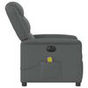 vidaXL Massagesessel Elektrisch Dunkelgrau Stoff