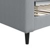 vidaXL Tagesbett Hellgrau 100x200 cm Stoff
