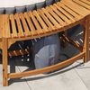 vidaXL Whirlpool-Umrandung Braun &Oslash;275 x 55,5 cm Massivholz Akazie