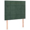 vidaXL Bettgestell ohne Matratze Dunkelgr&uuml;n 100x200 cm Samt