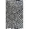 vidaXL Kelim-Teppich Baumwolle 120x180 cm mit Muster Grau