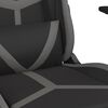 vidaXL Gaming-Stuhl mit Massagefunktion Schwarz und Grau Kunstleder