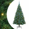 vidaXL Umgedrehter Kunst Weihnachtsbaum mit Kugelset Gr&uuml;n 180 cm PVC