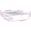 vidaXL Massivholzbett ohne Matratze 120x200 cm Eichenholz