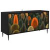 vidaXL TV-Schrank ZAANDAM 102 x 33 x 51 cm Schwarz Eichen-Optik