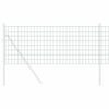 vidaXL Eurozaun Gr&uuml;n 0,4 x 10 m PVC-beschichtetes Eisen