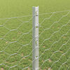 vidaXL Zaun mit Pfosten Silber 1,2 x 10 m Stahl