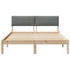 vidaXL Bettgestell Braun und Dunkelgrau 160 x 200 cm Massivholz Kiefer