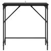 vidaXL Konsolentisch Schwarz Eichen-Optik 75 x 32 x 75 cm