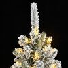 vidaXL K&uuml;nstlicher Weihnachtsbaum mit Schnee 300 LEDs 210 cm