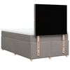 vidaXL Boxspringbett mit Matratze Taupe 120x190 cm Stoff