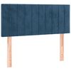 vidaXL Boxspringbett mit Matratze Dunkelblau 80x200 cm Samt