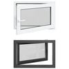 vidaXL Kellerfenster RISOR 90 x 50 cm PVC und Glas Anthrazit