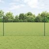 vidaXL Zaun mit Pfosten Gr&uuml;n 1,2 x 25 m Stahl