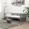 vidaXL Tagesbett mit Schubladen 90x200 cm Grau Massivholz Kiefer