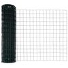 vidaXL Zaun mit Pfosten Gr&uuml;n 1 x 10 m Stahl