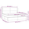 vidaXL Boxspringbett Matratze Cappuccino-Braun 200x200cm Kunstleder