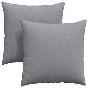 vidaXL Sofakissen 2 pcs Hellgrau 80 x 80 cm Stoff
