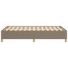 vidaXL Bettgestell ohne Matratze Taupe 120x190 cm Stoff