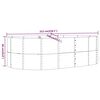 vidaXL Hochbeet Braun 212x140x68 cm Verzinkter Stahl