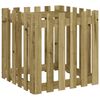 vidaXL Pflanzk&uuml;bel Latten-Design 60x60x60 cm Kiefernholz Impr&auml;gniert