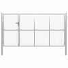 vidaXL Gartentor aus Stahl 350 x 200 cm Silber