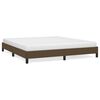 vidaXL Bettgestell ohne Matratze Dunkelbraun 180x200 cm Stoff