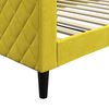 vidaXL Tagesbett Gelb 100x200 cm Samt