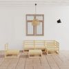 vidaXL 6-tlg. Garten-Lounge-Set Massivholz Kiefer
