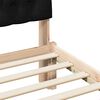 vidaXL Bettgestell mit gepolstertem Kopfteil Braun 100 x 200 cm