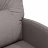 vidaXL Esszimmerst&uuml;hle mit Rollen 2 pcs Taupe 57 x 67 x 95 cm Stoff