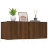 vidaXL TV-Schr&auml;nke 2 Stk. Braun Eichen-Optik 80x30x30 cm Holzwerkstoff