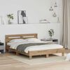 vidaXL Bettrahmen Artisan-Eiche 120 x 200 cm Holzwerkstoff