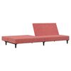 vidaXL Schlafsofa 2-Sitzer Rosa Samt
